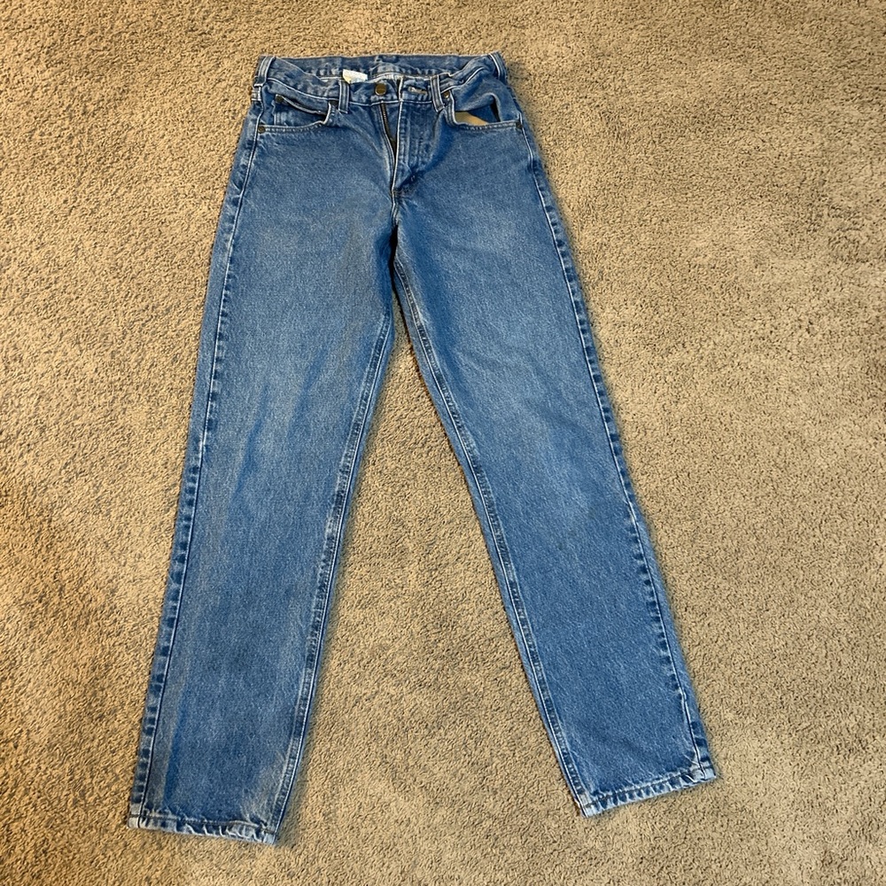 Carhartt Blue Straight-Leg Jeans with Classic Fit